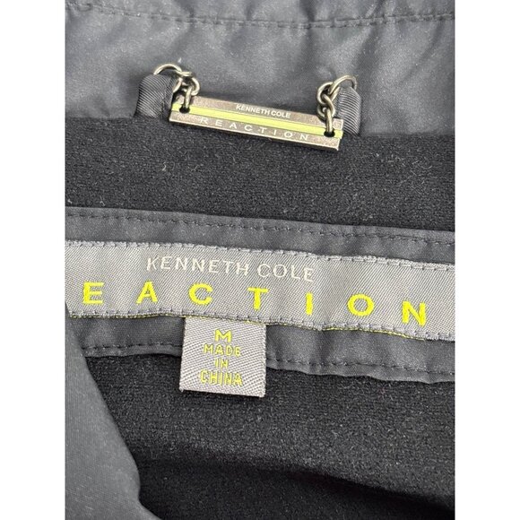 Kenneth Cole Reaction Men's Black Semi-Insulated Relaxed Trench Coat Size M - Picture 4 of 11